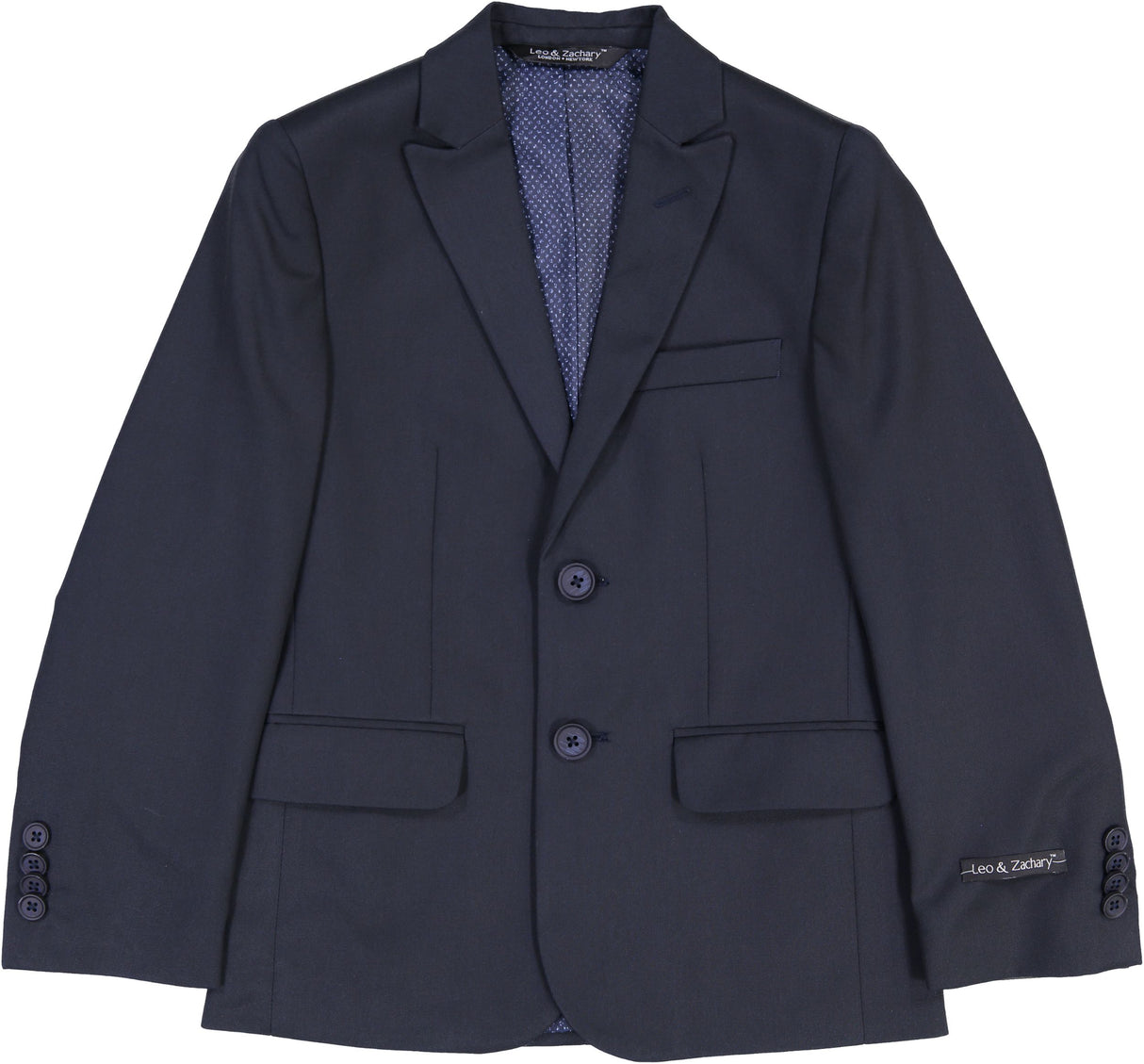 Leo & Zachary Boys Navy Suit Separates