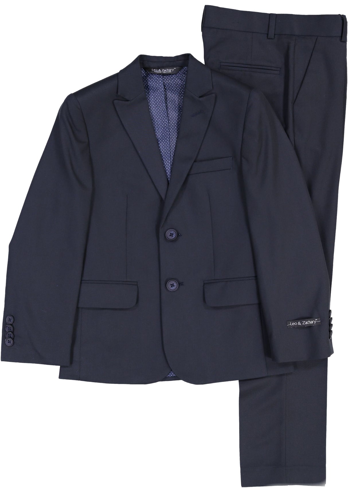 Leo & Zachary Boys Navy Suit Separates